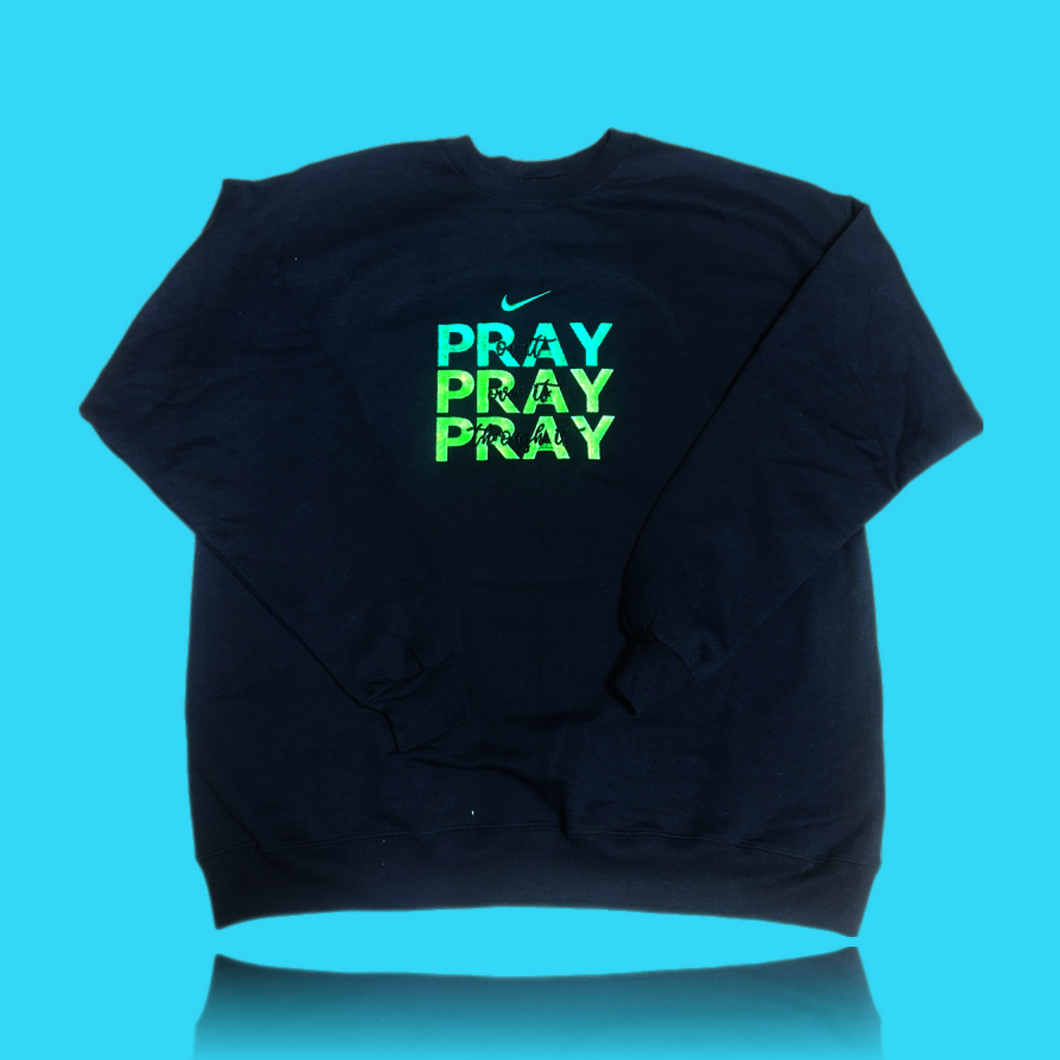 Spirit-Print Sweatshirt “Pray”