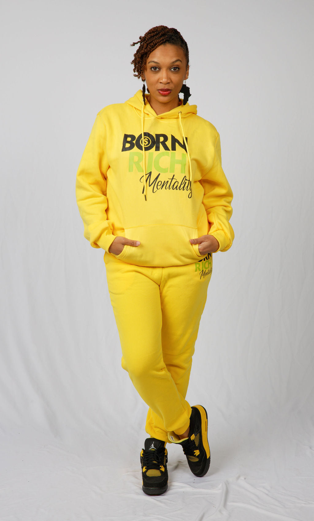 Rich Mentality Sweatsuit High Energy Yellow – Born Rich Customs